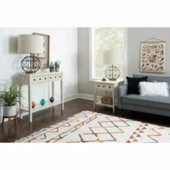 Calinda Small Console Table - Powell Company Teal -Console Tables Sales unnamed file 3474