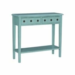 Calinda Small Console Table - Powell Company Teal -Console Tables Sales unnamed file 3479