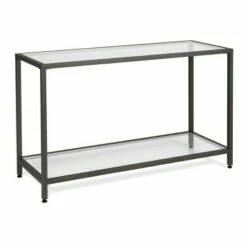 Studio Designs Home Camber Modern Glass Console Table 47" - Studio Designs Gold -Console Tables Sales unnamed file 3565