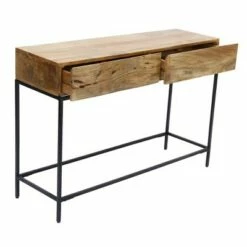 Mango Wood and Metal Console Table Natural Oak - The Urban Port 10 Mango Wood and Metal Console Table Natural Oak - The Urban Port -Console Tables Sales unnamed file 3583