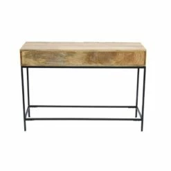 Mango Wood and Metal Console Table Natural Oak - The Urban Port 11 Mango Wood and Metal Console Table Natural Oak - The Urban Port -Console Tables Sales unnamed file 3584
