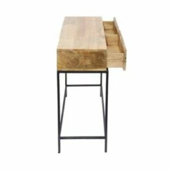Mango Wood and Metal Console Table Natural Oak - The Urban Port 15 Mango Wood and Metal Console Table Natural Oak - The Urban Port -Console Tables Sales unnamed file 3588