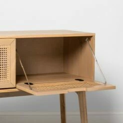 Hearth & Hand W/Magnolia Furniture Wood & Cane Console Table with Pull-Down Drawers - Hearth & Hand™ with Magnolia Black -Console Tables Sales unnamed file 36