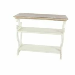 Olivia & May Farmhouse Wood Console Table White - Olivia & May 21 Olivia & May Farmhouse Wood Console Table White - Olivia & May -Console Tables Sales unnamed file 3616