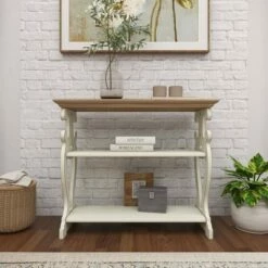Olivia & May Farmhouse Wood Console Table White - Olivia & May 26 Olivia & May Farmhouse Wood Console Table White - Olivia & May -Console Tables Sales unnamed file 3621