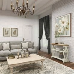 Olivia & May Farmhouse Wood Console Table White - Olivia & May 31 Olivia & May Farmhouse Wood Console Table White - Olivia & May -Console Tables Sales unnamed file 3626