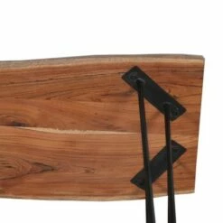 Alaterre Furniture Hairpin Natural Brown Live Edge Media Console Table Metal And Wood -Console Tables Sales unnamed file 3652