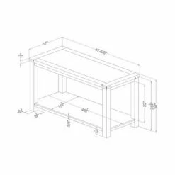 Sineca Simple Natural Wood Grain Sofa Table Dark Cherry - miBasics -Console Tables Sales unnamed file 3703