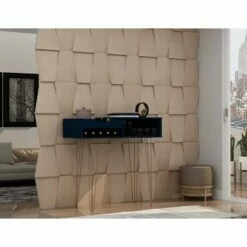 39.37" Rockefeller Entryway Console - Manhattan Comfort Brown -Console Tables Sales unnamed file 3711