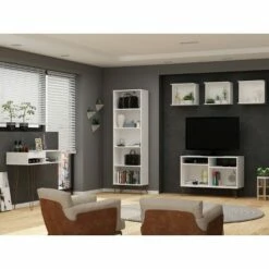 39.37" Rockefeller Entryway Console - Manhattan Comfort Brown -Console Tables Sales unnamed file 3718