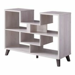 Alitano 6 Shelf Console Table White - miBasics -Console Tables Sales unnamed file 3725