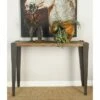 Olivia & May Industrial Iron and Wood Distressed Console Table Brown - Olivia & May -Console Tables Sales unnamed file 3753