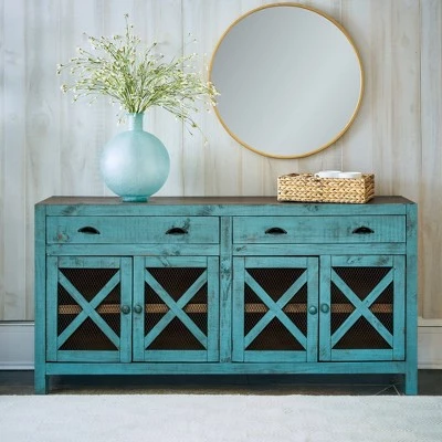 Noah Console Table - Picket House Furnishings Teal 5 Noah Console Table - Picket House Furnishings Teal - Image 3