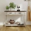 Baker Console Table Antique White - ClickDecor