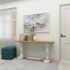Olivia & May Vintage Wood Console Table White - Olivia & May -Console Tables Sales unnamed file 3802
