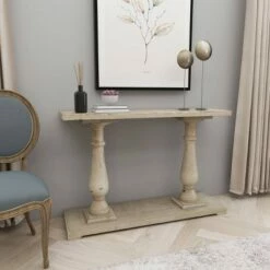 Olivia & May Antique Wood Console Table White - Olivia & May -Console Tables Sales unnamed file 3842