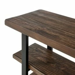 Pomona 2 Shelf Console Table Brown - Alaterre Furniture -Console Tables Sales unnamed file 3870