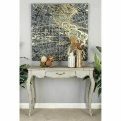 Olivia & May Farmhouse Vintage Console Table White - Olivia & May