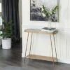 Olivia & May Modern Metal Console Table - Olivia & May -Console Tables Sales unnamed file 3896