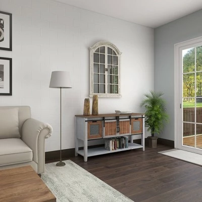 Olivia & May Farmhouse Storage Console Table Brown - Olivia & May 21 Olivia & May Farmhouse Storage Console Table Brown - Olivia & May - Image 19