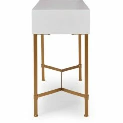 Jupiter Desk Console Table White/Gold - Adore Decor -Console Tables Sales unnamed file 3935