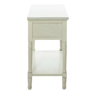 Wood Traditional 2 Drawer Console Table Antique Ivory - Olivia & May 8 Wood Traditional 2 Drawer Console Table Antique Ivory - Olivia & May - Image 6