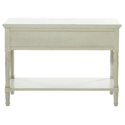 Wood Traditional 2 Drawer Console Table Antique Ivory - Olivia & May 11 Wood Traditional 2 Drawer Console Table Antique Ivory - Olivia & May - Image 9
