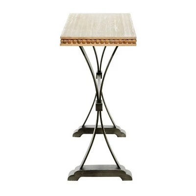 Olivia & May Industrial Wood Console Table Brown - Olivia & May 4 Olivia & May Industrial Wood Console Table Brown - Olivia & May - Image 2