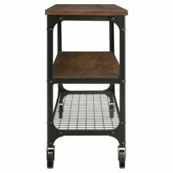 Merida Mixed Media Console Table Black - Inspire Q