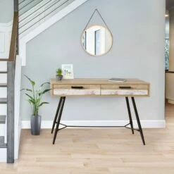 Aurora Entryway Table Beige/White - CorLiving -Console Tables Sales unnamed file 4014