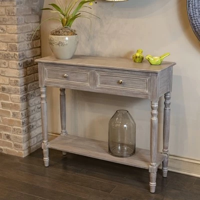 Decor Therapy Simplify Two Drawer Console Table Natural - Décor Therapy 7 Decor Therapy Simplify Two Drawer Console Table Natural - Décor Therapy - Image 5