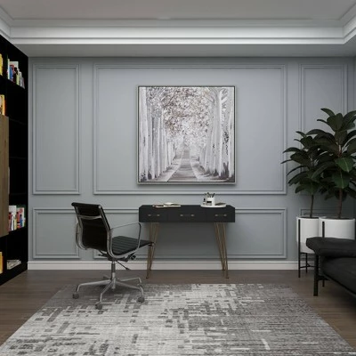 Olivia & May Modern 3 Drawer Console Table Black - Olivia & May 13 Olivia & May Modern 3 Drawer Console Table Black - Olivia & May - Image 11