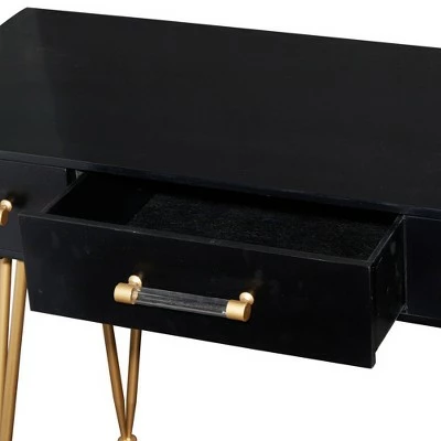Olivia & May Modern 3 Drawer Console Table Black - Olivia & May 15 Olivia & May Modern 3 Drawer Console Table Black - Olivia & May - Image 13