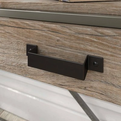 Refinery Console Table with Drawers Rustic Gray/Charred Wood - Bush Furniture 4 Refinery Console Table with Drawers Rustic Gray/Charred Wood - Bush Furniture - Image 2