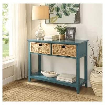 Console Table Teal - Acme Furniture 3 Console Table Teal - Acme Furniture