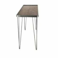 Olivia & May Modern Wood and Iron Chevron Console Table Brown - Olivia & May 10 Olivia & May Modern Wood and Iron Chevron Console Table Brown - Olivia & May -Console Tables Sales unnamed file 4101