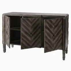3 Door Chevron Console Table Modern Gray - Stylecraft -Console Tables Sales unnamed file 4109
