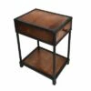 Wooden End Table with Drawer and Open Base Brown and Black - The Urban Port 2 Wooden End Table with Drawer and Open Base Brown and Black - The Urban Port -Console Tables Sales unnamed file 4128
