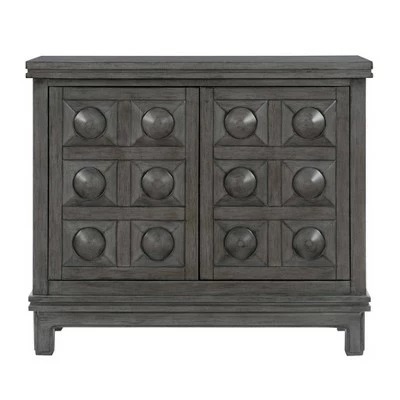 Epinay Carved Cabinet Gray - Powell Company 4 Epinay Carved Cabinet Gray - Powell Company - Image 2