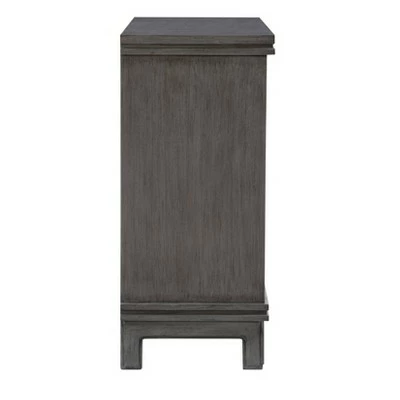 Epinay Carved Cabinet Gray - Powell Company 5 Epinay Carved Cabinet Gray - Powell Company - Image 3