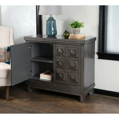 Epinay Carved Cabinet Gray - Powell Company 10 Epinay Carved Cabinet Gray - Powell Company - Image 8