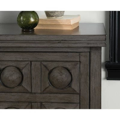 Epinay Carved Cabinet Gray - Powell Company 11 Epinay Carved Cabinet Gray - Powell Company - Image 9