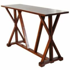 Presley Wooden Console Table Brown - StyleCraft