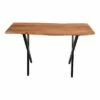 30" Industrial Wooden Console Sofa Entryway Table with X Base & Metal legs Brown/Black - The Urban Port -Console Tables Sales unnamed file 4165