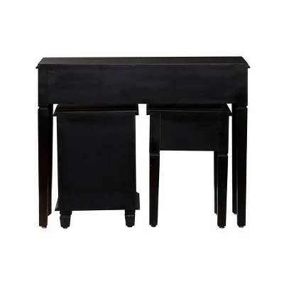 Olivia & May Set of 3 Traditional Wood Console Tables Black - Olivia & May 5 Olivia & May Set of 3 Traditional Wood Console Tables Black - Olivia & May - Image 3
