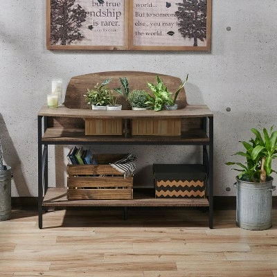 Camie Console Table Reclaimed Oak - miBasics 3 Camie Console Table Reclaimed Oak - miBasics - Image 2