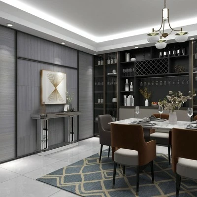 Olivia & May Glam Wood Console Table Silver - Olivia & May 13 Olivia & May Glam Wood Console Table Silver - Olivia & May - Image 11