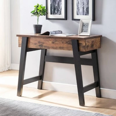 Pasco Lift Top Console Table Distressed Brown - miBasics 3 Pasco Lift Top Console Table Distressed Brown - miBasics