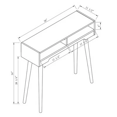 Carex Console Table White Oak - miBasics 6 Carex Console Table White Oak - miBasics - Image 4