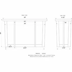 Alaterre Furniture Berkshire Natural Brown Live Edge Media Console Table Solid Wood -Console Tables Sales unnamed file 4353